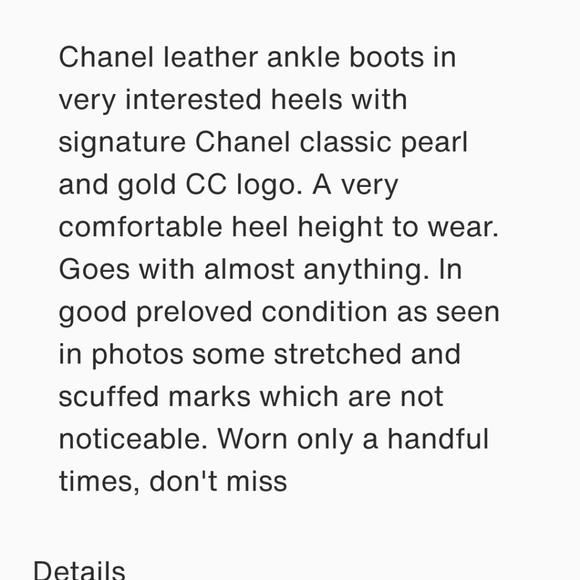 Chanel black leather ankle boots - Picture 8 of 8